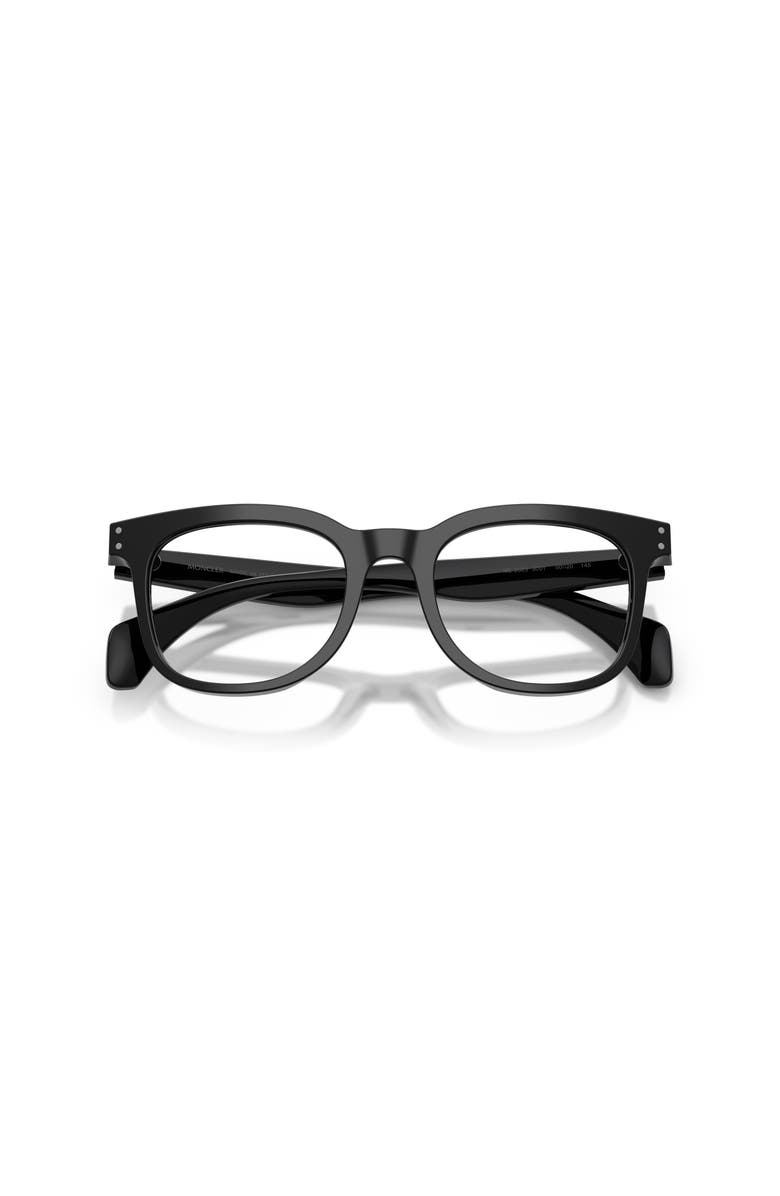 Moncler 50mm Phantos optical glasses, Alternate, color, Black