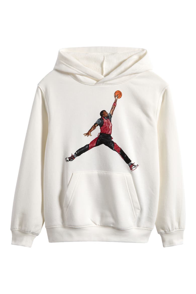 Kids' Jordan Sketch Fleece Hoodie, Main, color, SAIL