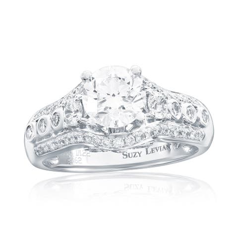 18K White Gold 1.22ct GIA-Certified Diamond & 0.62cttw Diamond Ring