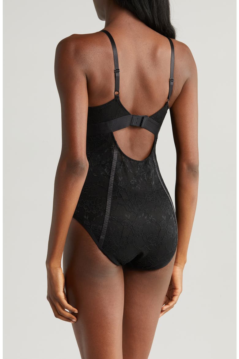 Lace Bodysuit, Alternate, color, BLACK