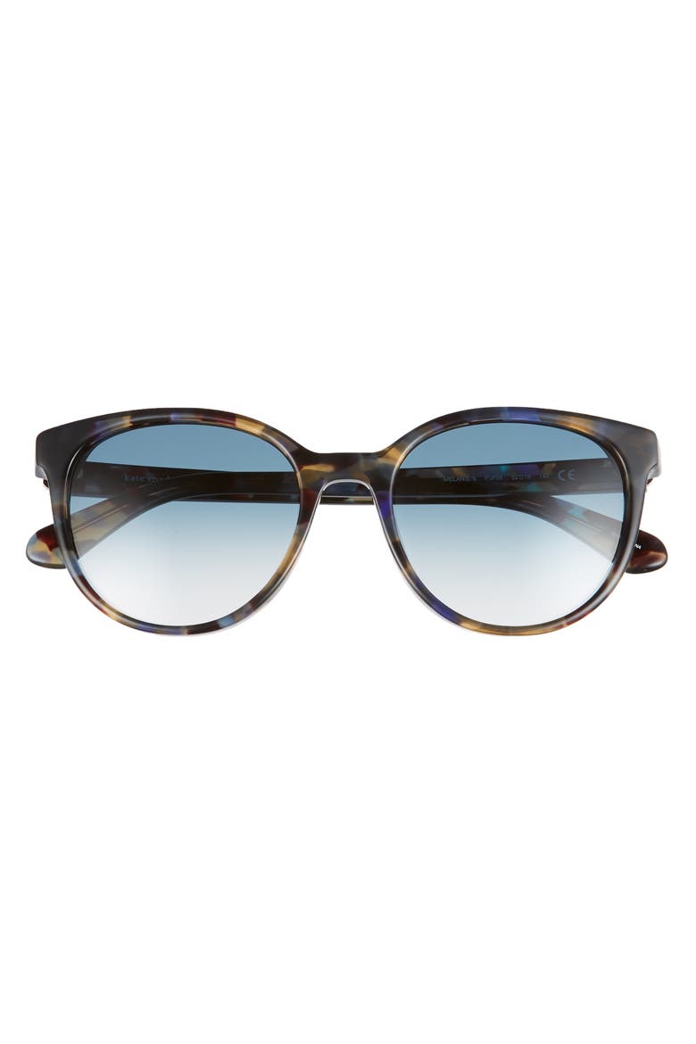 melanie 52mm round sunglasses, Alternate, color, BLUE/ DARK BLUE GRAD