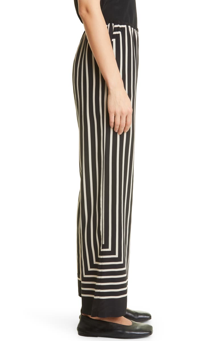 TOTEME Women's Monogram Silk Jacquard Pants, Alternate, color, 