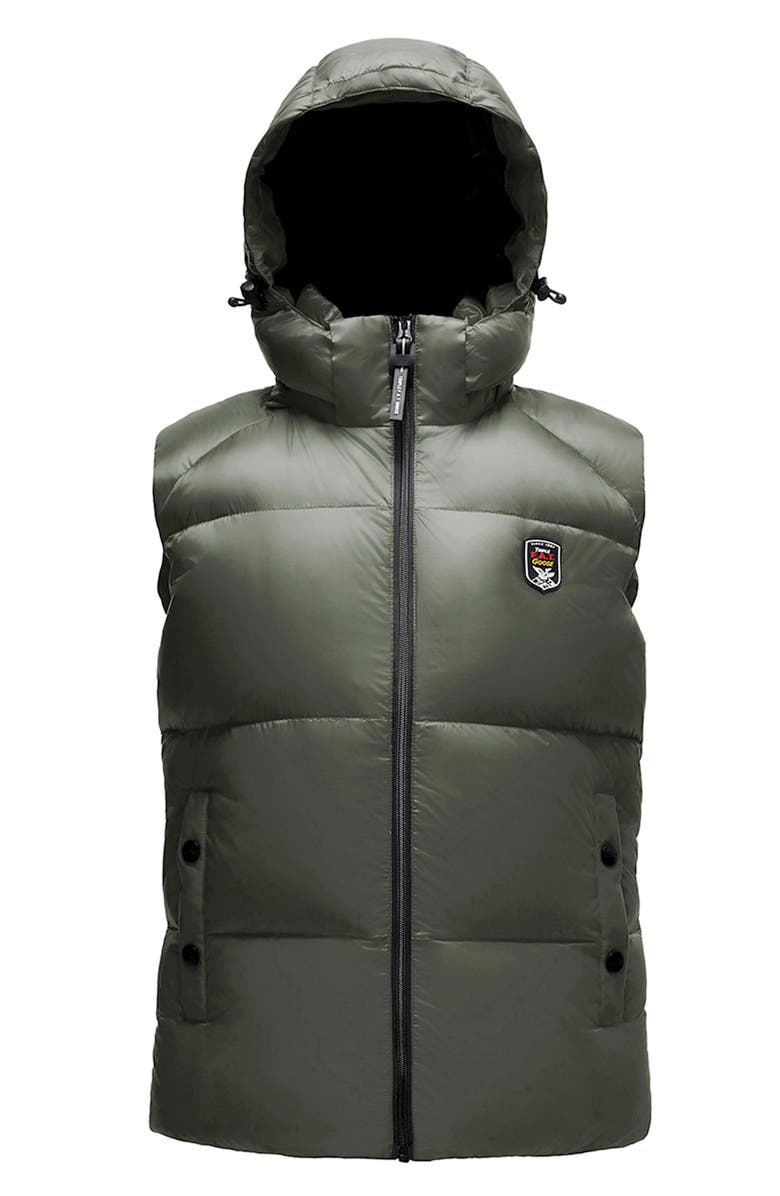 Triple F.A.T. Goose Jacobsen Men's Puffer Down Vest, Alternate, color, Olive