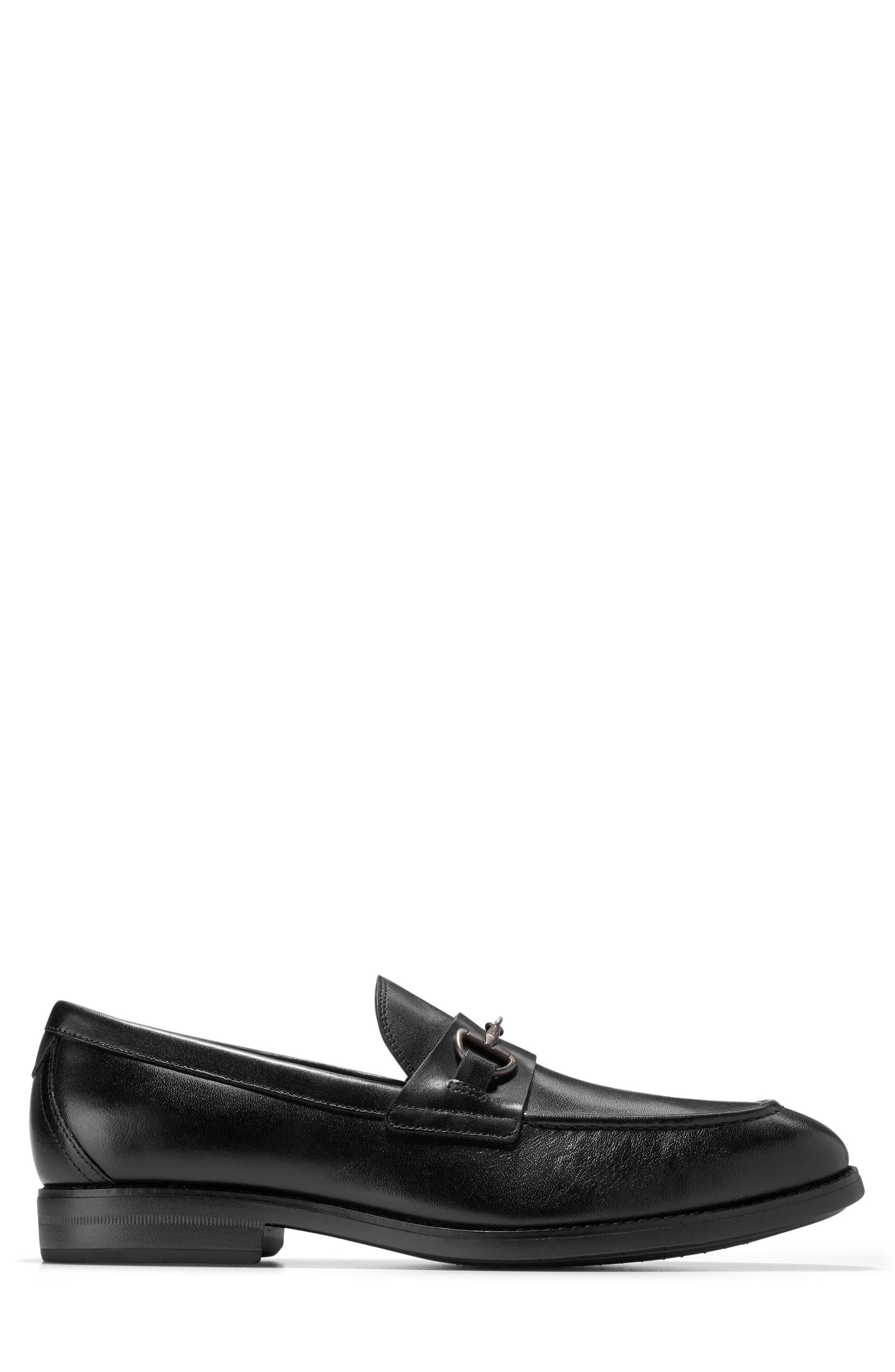 Cole Haan Harmon Grand Bit Loafer, Alternate, color, Black / Black Wr