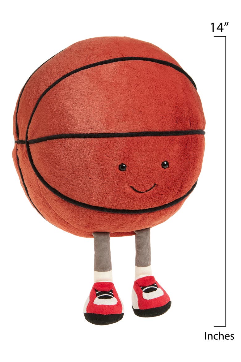 Amuseables Sports Basketball Plushie, Alternate, color, ORANGE