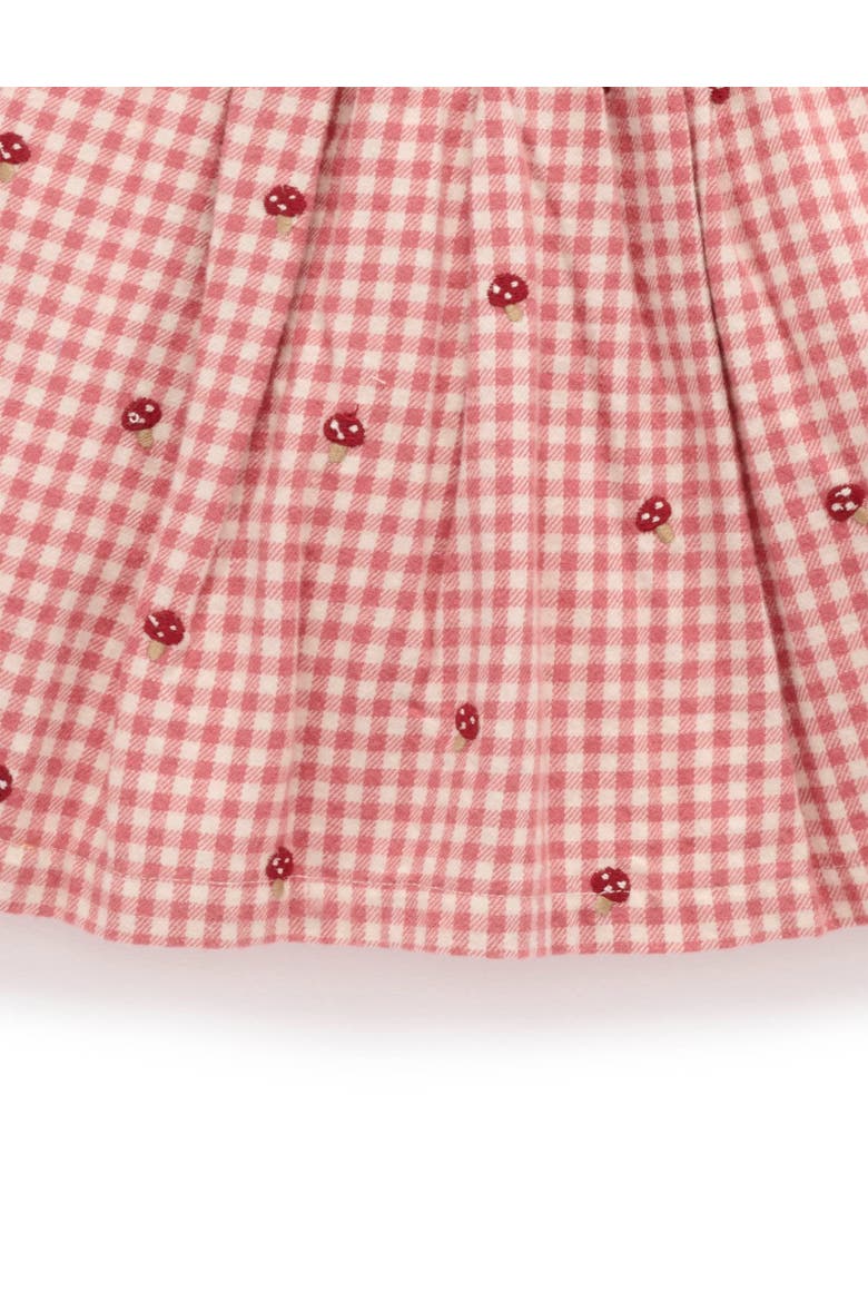 Gingham Broidery Dress, Alternate, color, Gingham Toadstool Broderie