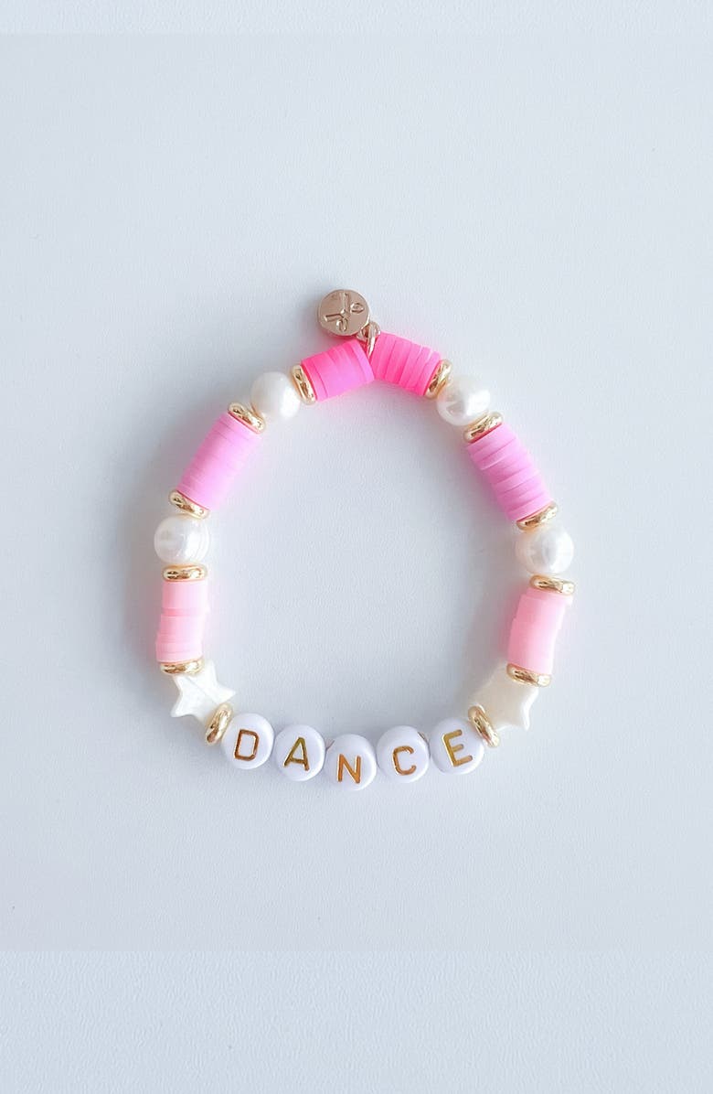 Bits & Bows Dance Girls' Bracelet, Main, color, Pink