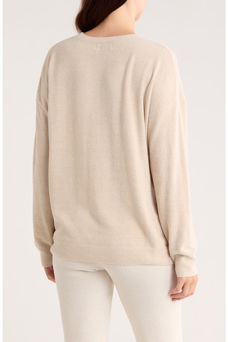 CozyChic Ultra Lite® Drop Shoulder Lounge Sweater, Alternate, color, STONE