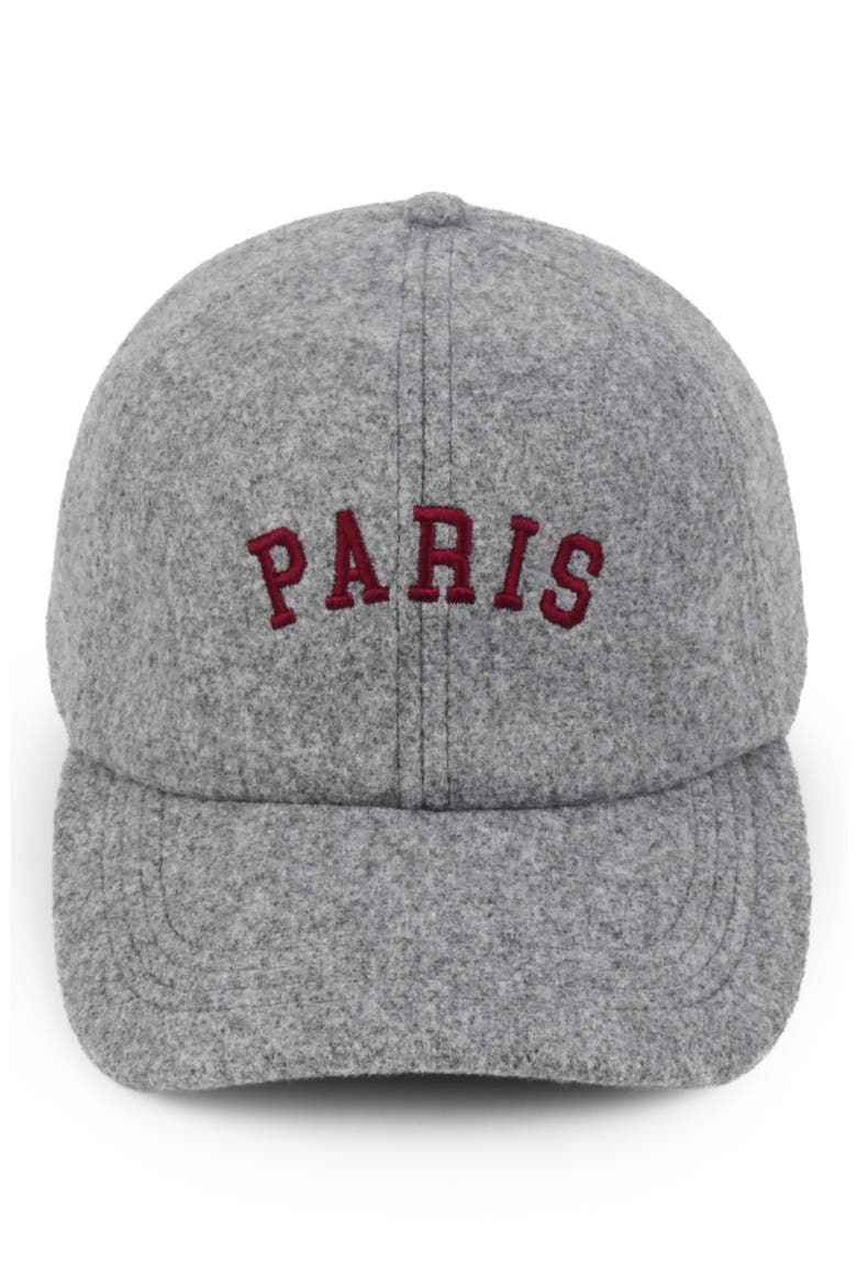 Paris Baseball Cap, Alternate, color, GREY