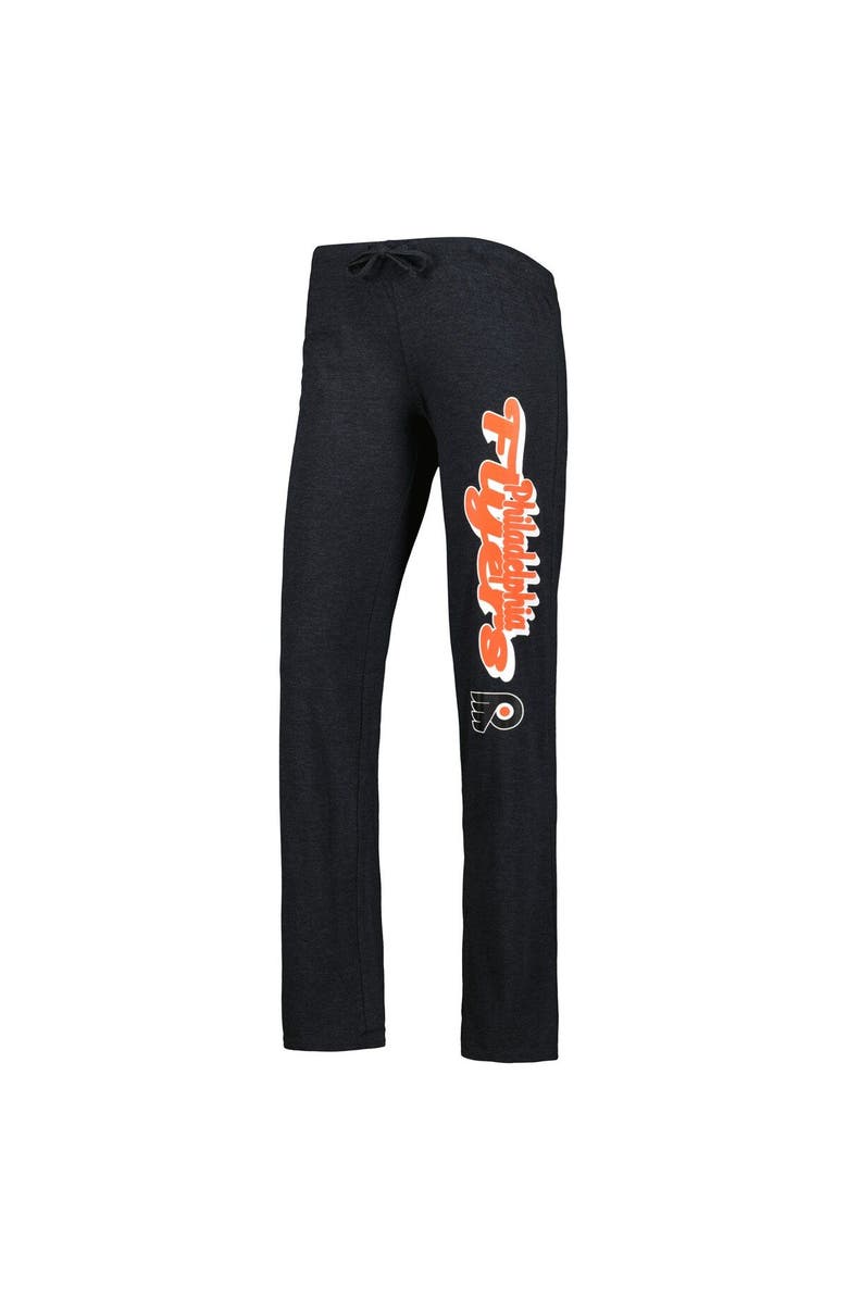 CONCEPTS SPORT Women's Concepts Sport Heather Orange/Heather Black Philadelphia Flyers Meter Muscle Tank Top & Pants Sleep Set, Alternate, color, Black