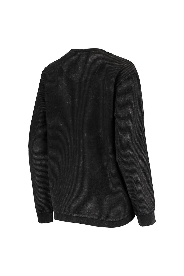 Women's G-III 4Her by Carl Banks Black San Francisco Giants Script Comfy Cord Pullover Sweatshirt, Alternate, color, Black
