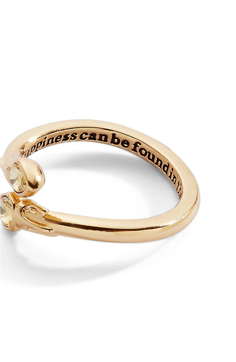 Alex and Ani Harry Potter Great Hall Candle Wrap Ring, Alternate, color, Gold