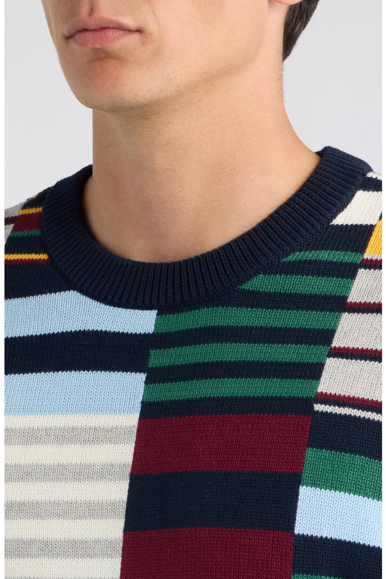 Colorblock Stripe Sweater, Alternate, color, MULTI-COLOR