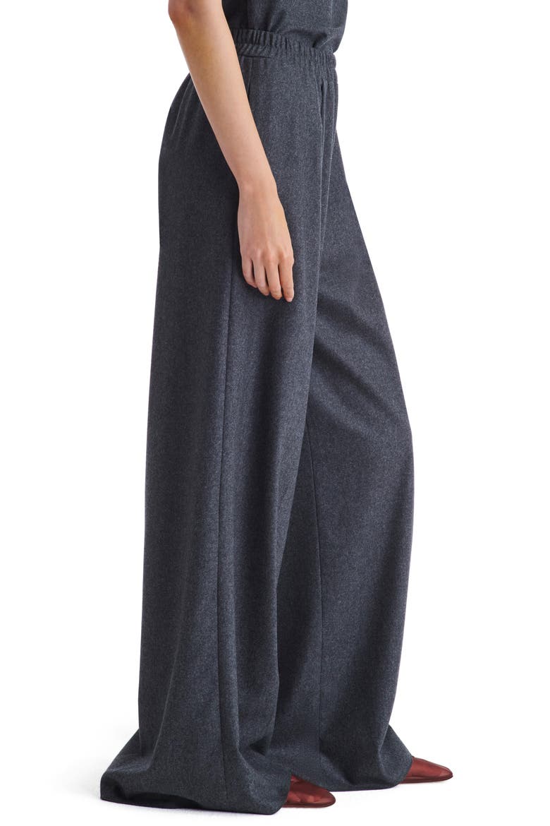 Eva Stretch Wool Wide Leg Pants, Alternate, color, CHARCOAL