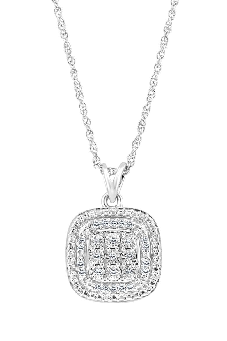 Diamond Pendant Necklace, Alternate, color, WHITE