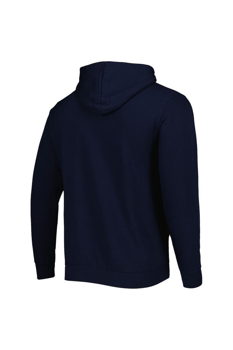 Men's Colosseum Navy Pennsylvania Quakers Team Arch and Logo Pullover Hoodie, Alternate, color, Navy