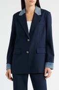 KOBI HALPERIN Sylvia Contrast Trim Blazer