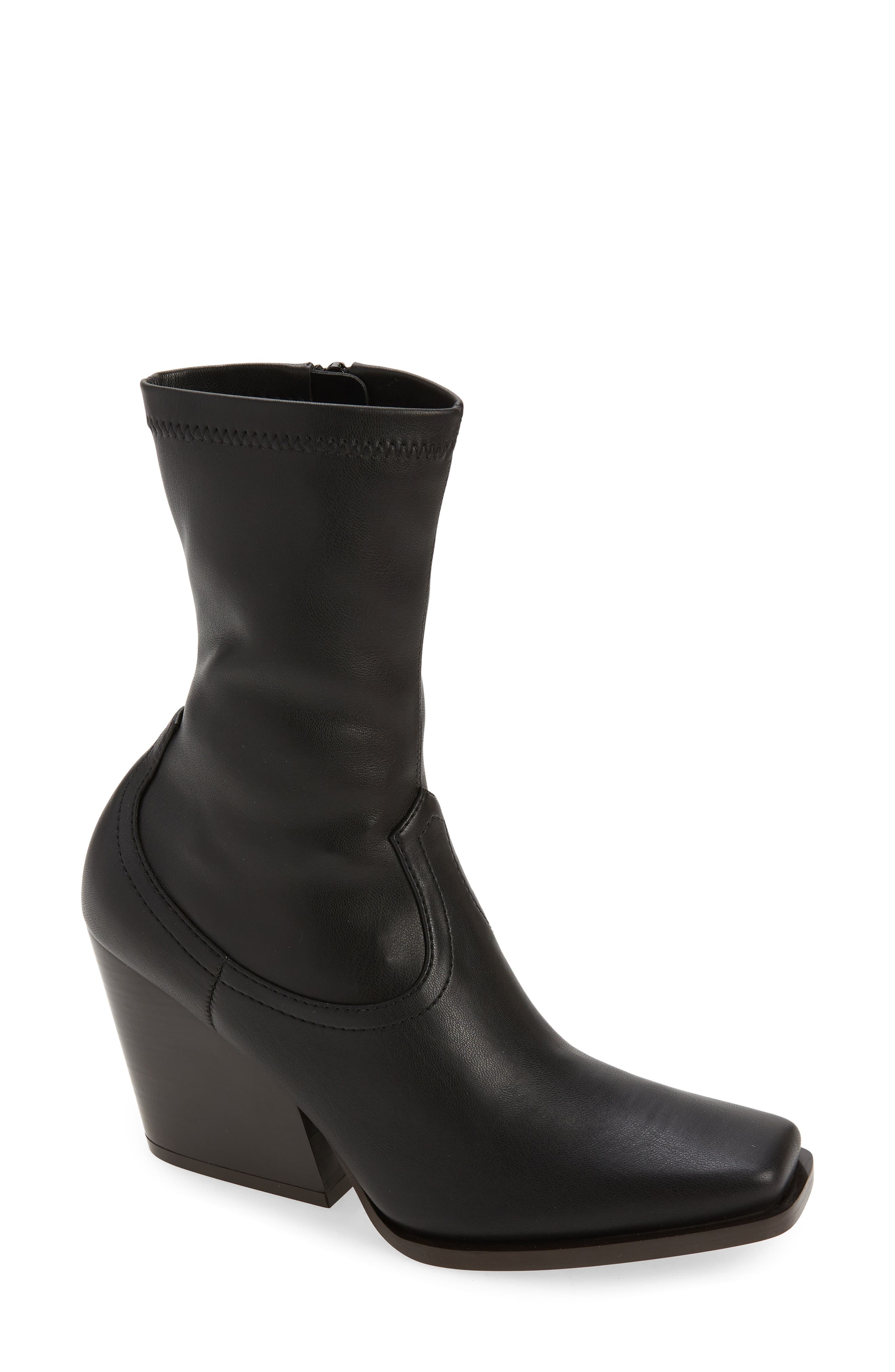 Stella McCartney Stretch Cowboy Bootie, Main, color, 