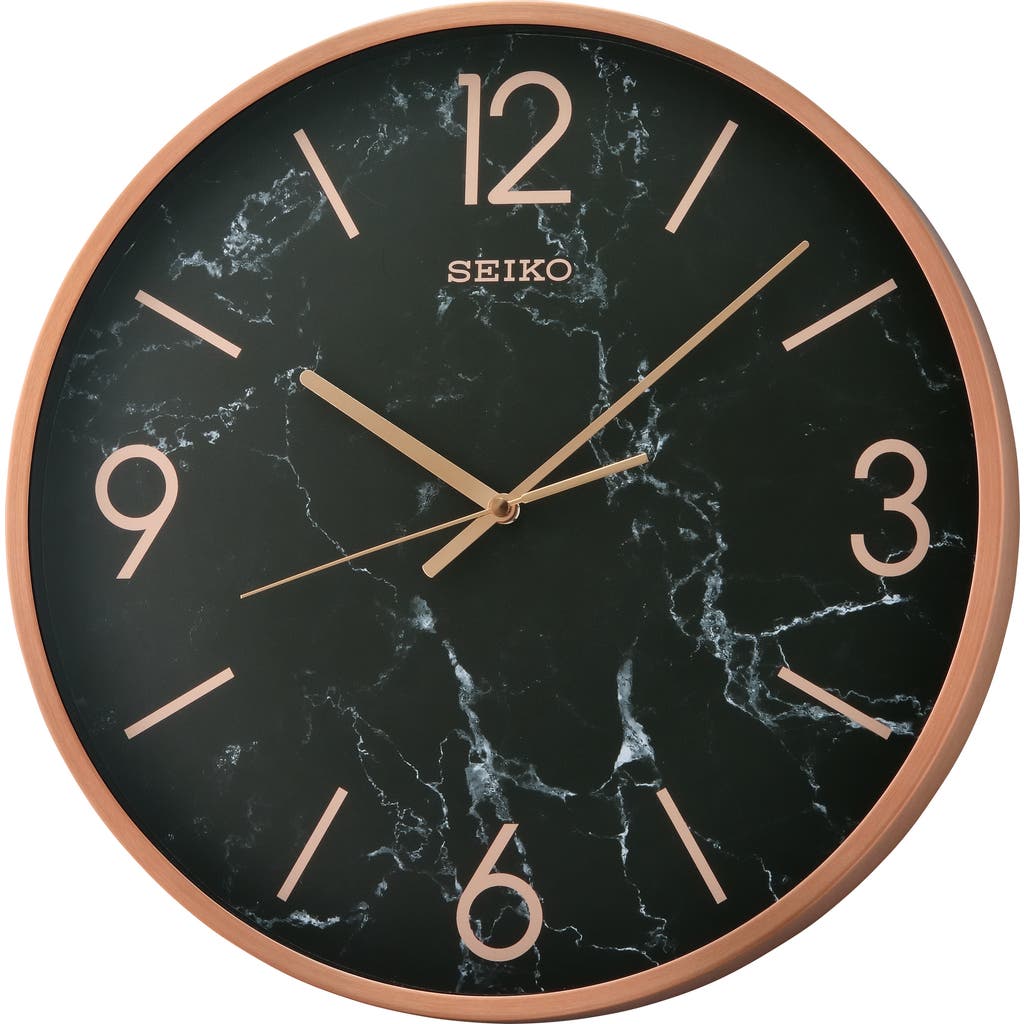 Seiko 16in. Noir Wall Clock In Black