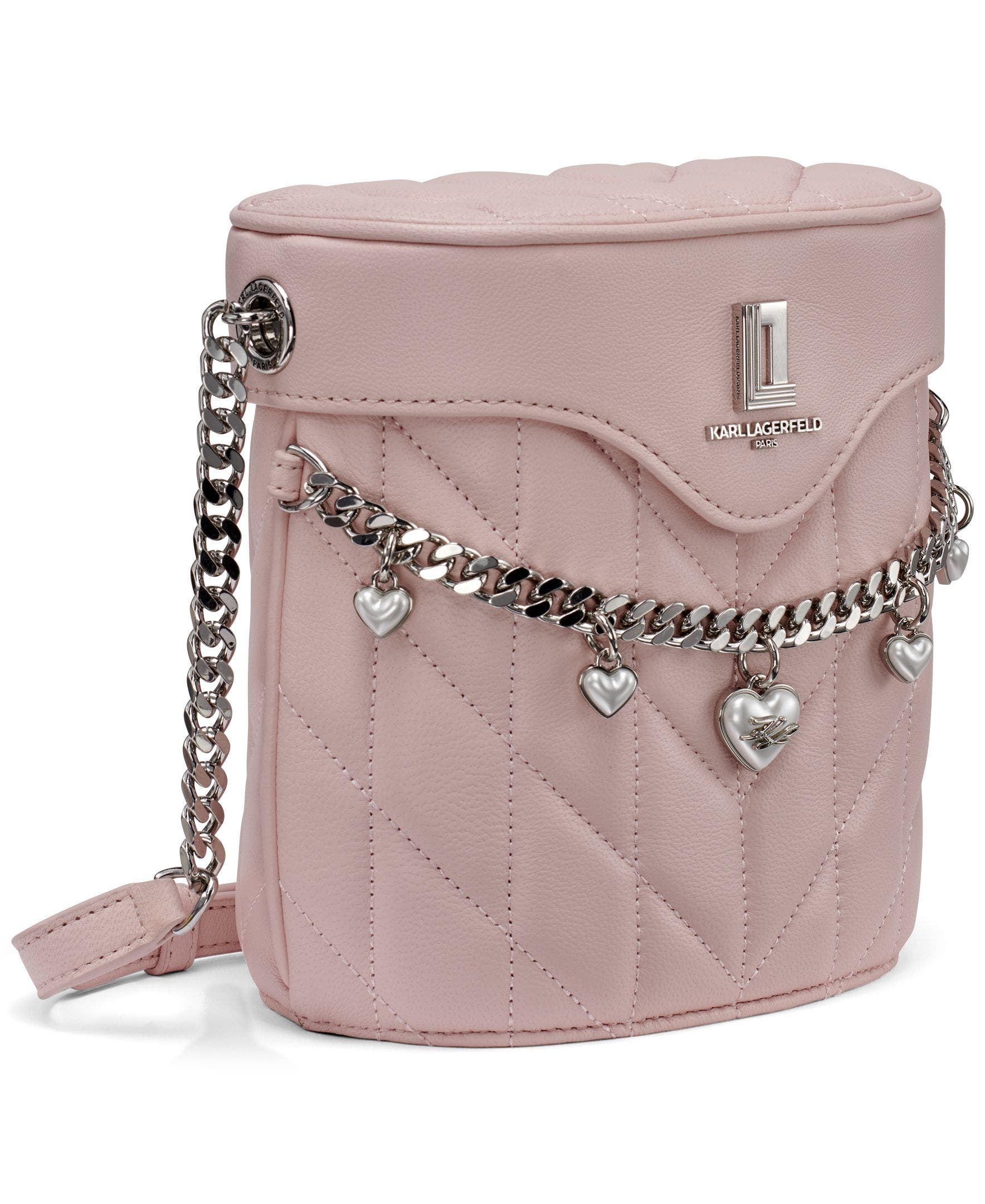 KARL LAGERFELD PARIS Lafayette Crossbody, Alternate, color, Lotus