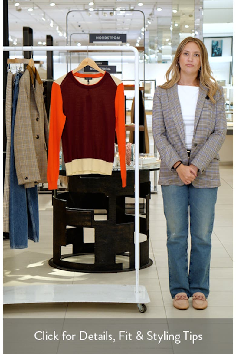 Taron Colorblock Wool Sweater video