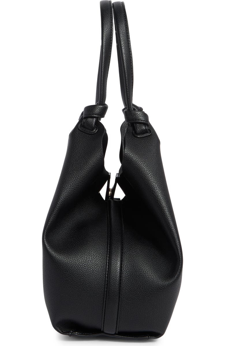 DKNY Paula Medium Tote, Alternate, color, Black/ Gold