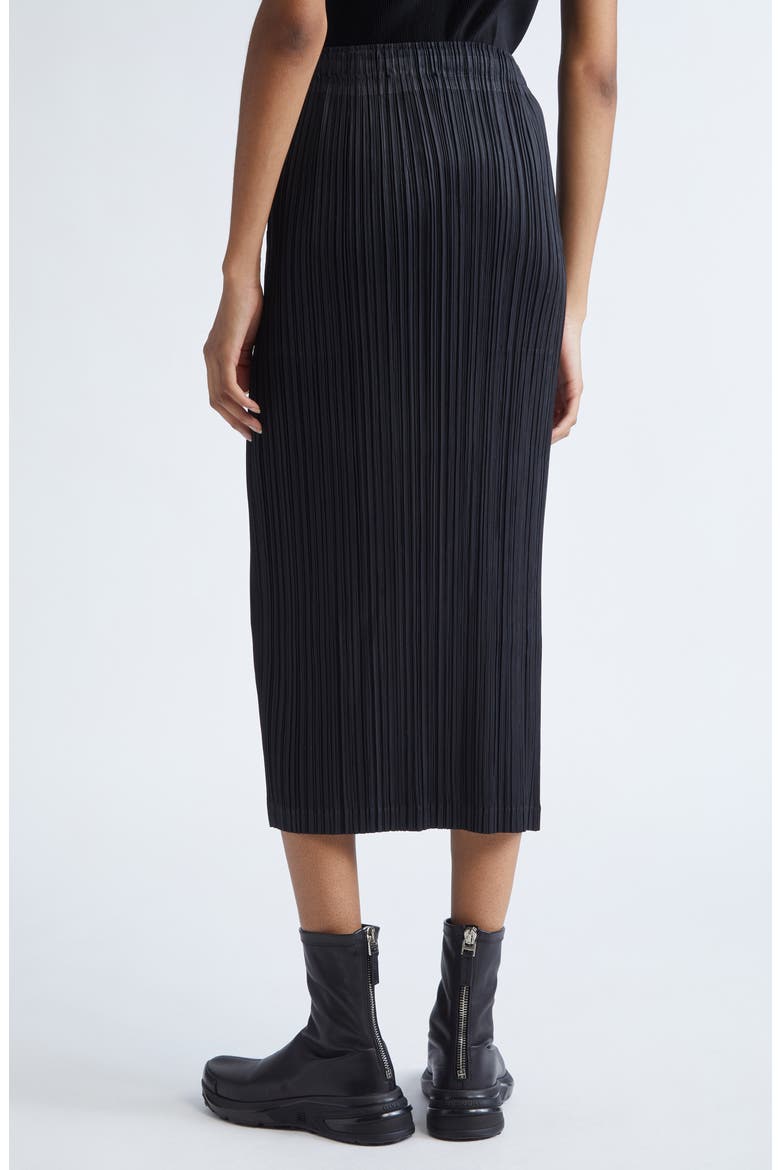 Thicker Bottoms 1 Pleated Skirt, Alternate, color, BLACK