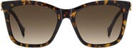 Carolina Herrera Her 55mm Gradient Rectangular Sunglasses