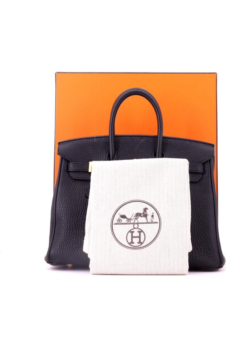 Pre-Owned Hermes Birkin Handbag Black Togo with Gold Hardware 25, Alternate, color, Noir