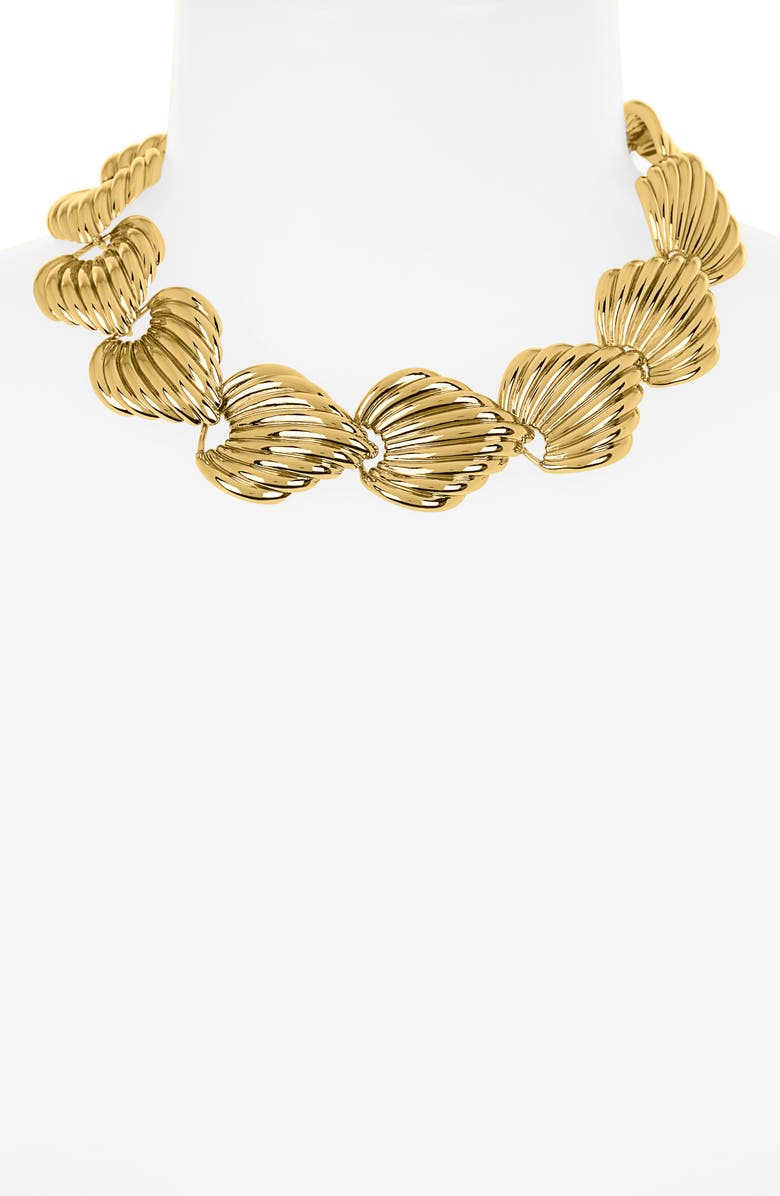 Julietta x Cassetto JC2 18K Gold Plate Collar Necklace, Alternate, color, Gold