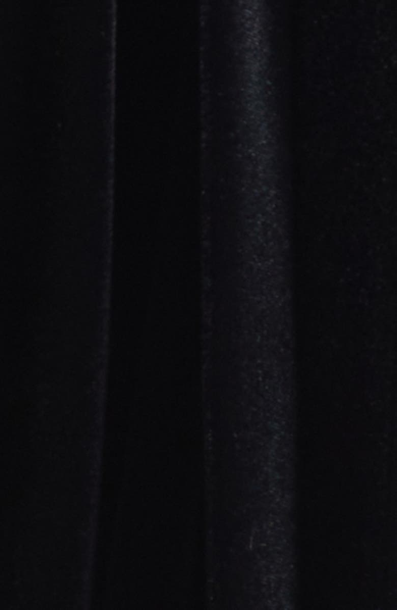 Junya Watanabe Lace Trim Velour Cardigan, Alternate, color, Black X Off White