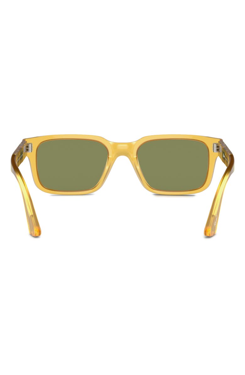 Persol 55mm Rectangular Sunglasses, Alternate, color, Yellow