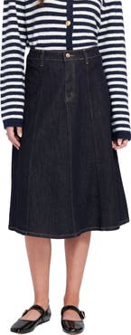 ELLE Collection Denim Midi Skirt