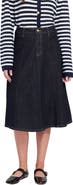 ELLE Collection Denim Midi Skirt