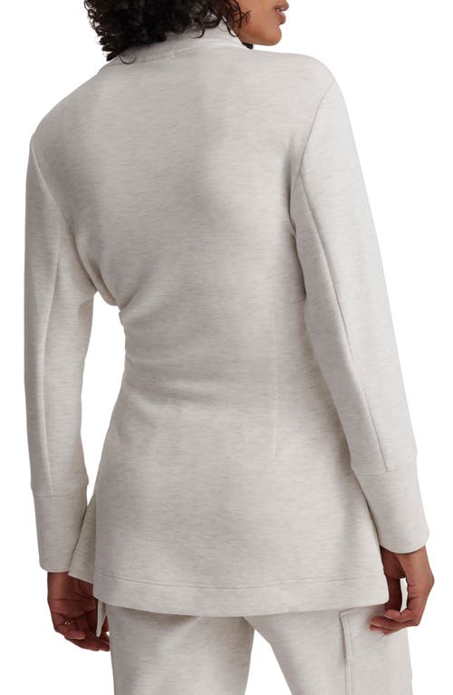 Varley Anset Tie Waist Jacket In Ivory Marl