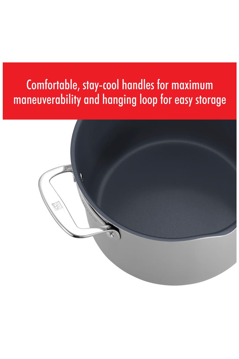 Clad CFX 8-Quart Nonstick Stainless Steel Stock Pot, Alternate, color, STAINLESS STEEL