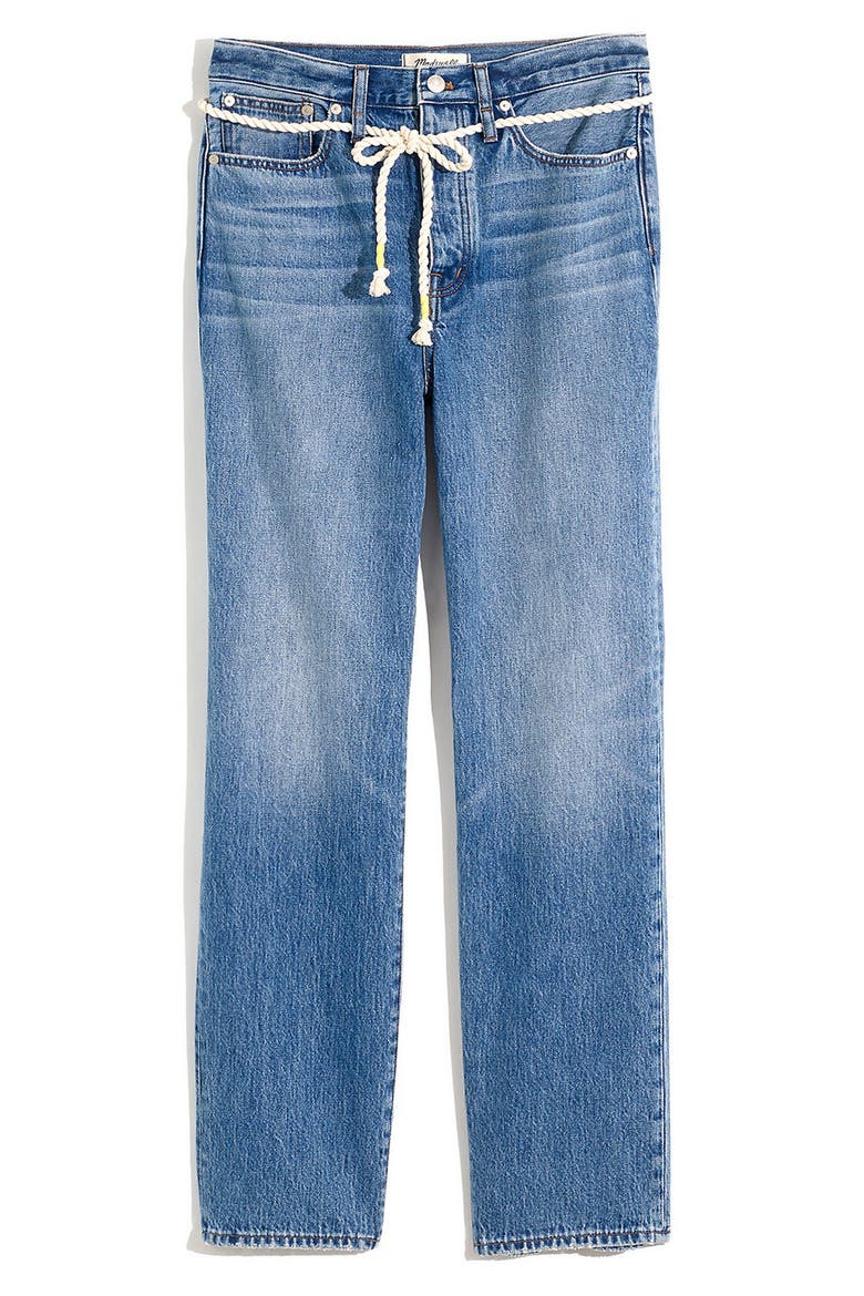 the Dadjean Rope Belt Jeans, Alternate, color, KINGSHILL WASH