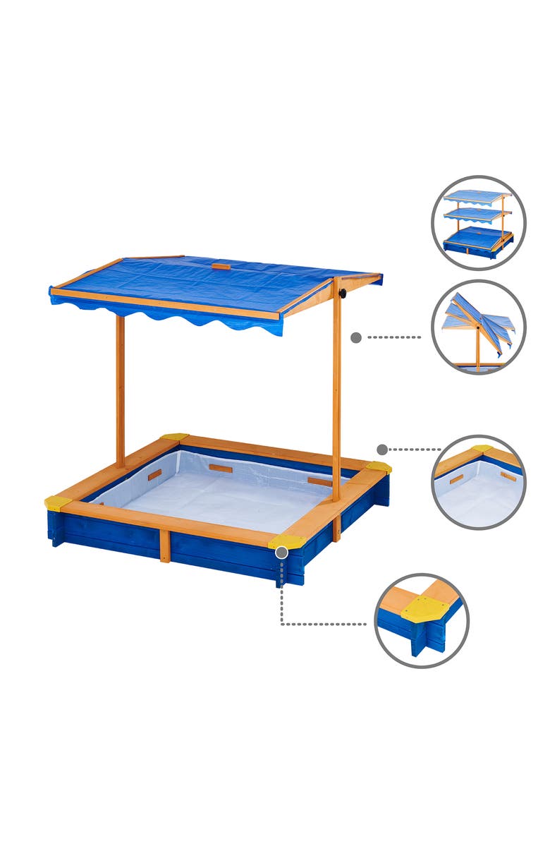 Teamson Kids Outdoor Sand Box, Alternate, color, Assorted