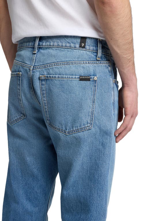 7 For All Mankind Modern Straight Leg Jeans In Blue