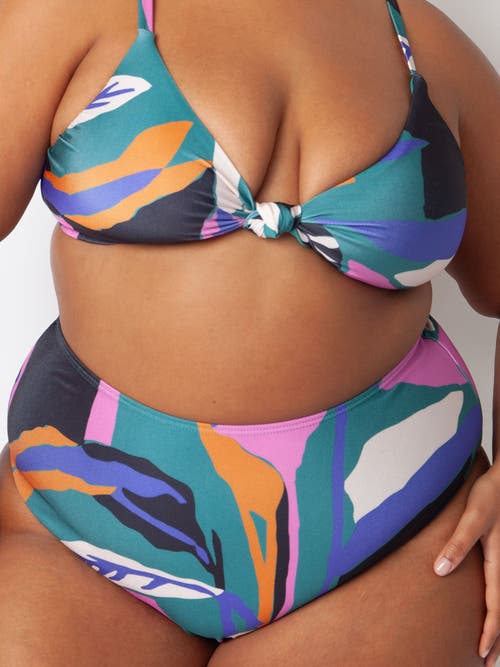 Villa Fresca Blake Bikini Swim Bottoms In Lush