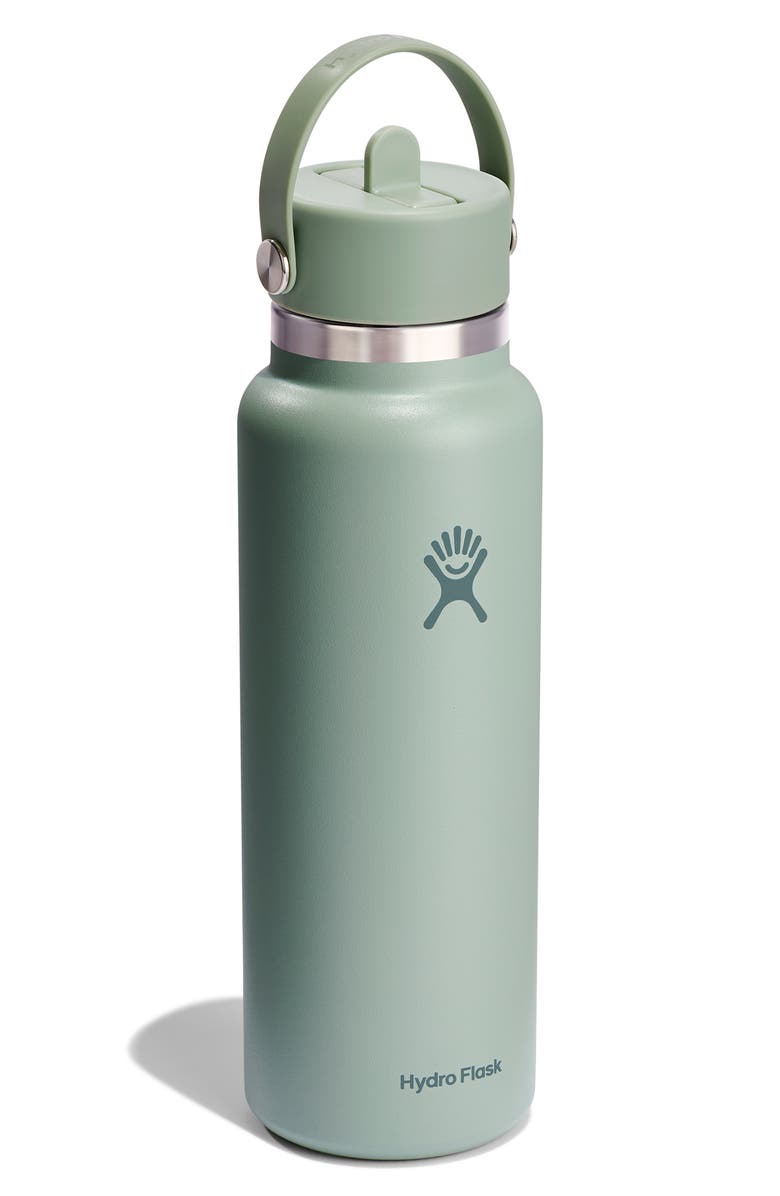 Hydro Flask 40-Ounce Wide Flex Straw Cap Water Bottle, Alternate, color, Agave