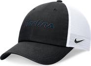 Nike Men's Nike Black Miami Marlins Wordmark Adjustable Trucker Hat