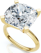 Bliss Diamond Certified 7Ct Cushion Diamond Engagement Ring 14k Gold Lab Grown