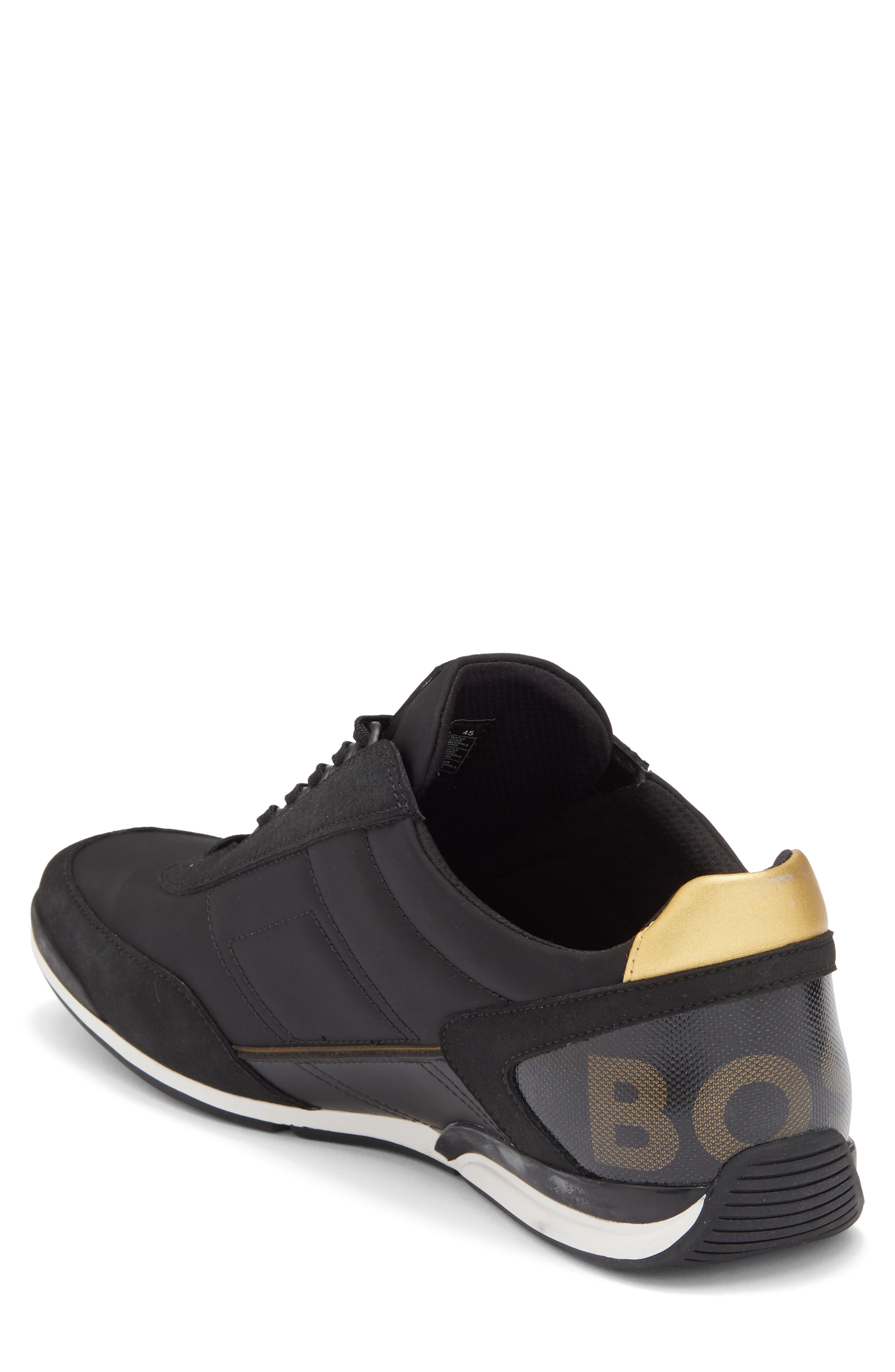 BOSS Saturn Low Top Sneaker, Alternate, color, Black