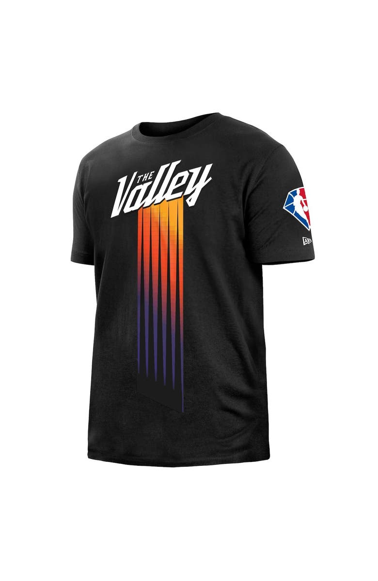 New Era Men's New Era Black Phoenix Suns 2021/22 City Edition Brushed Jersey T-Shirt, Alternate, color,