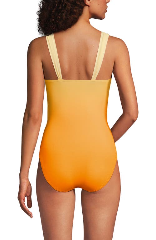 Shop Lands' End Slender Suit Grecian Low Leg One Piece Swimsuit