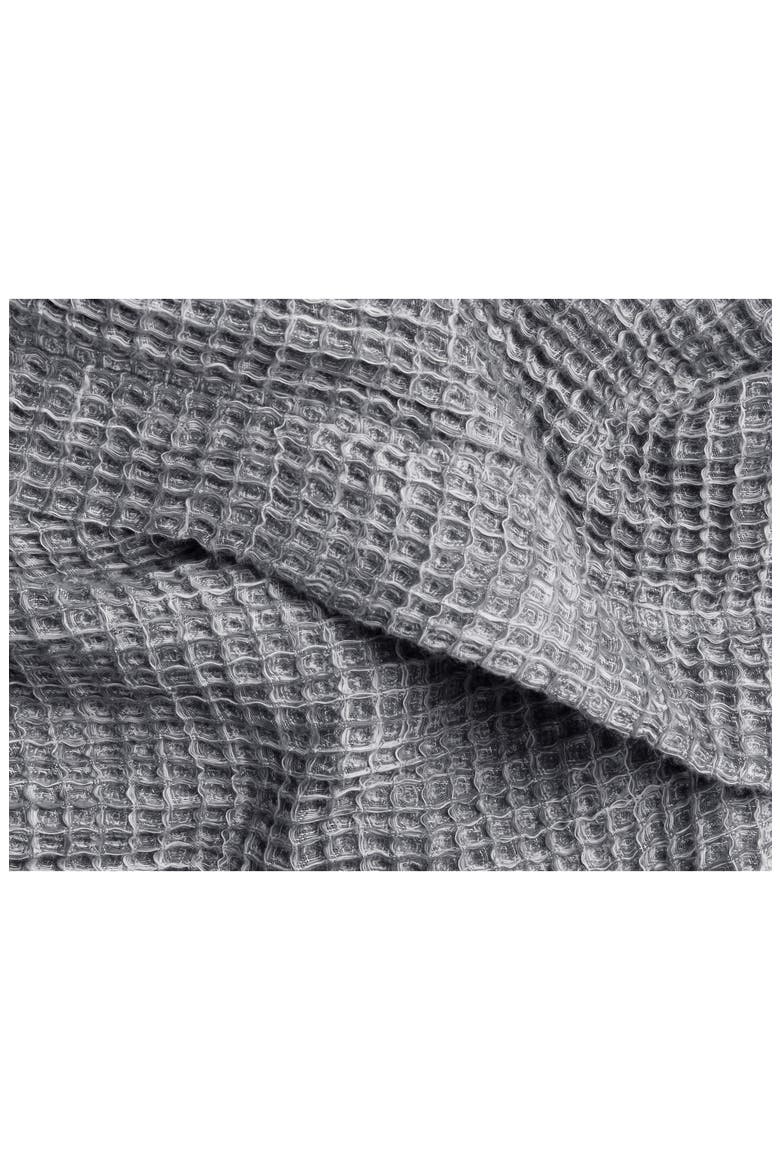 Gender Inclusive Waffle Knit Cotton Robe, Alternate, color, GREY