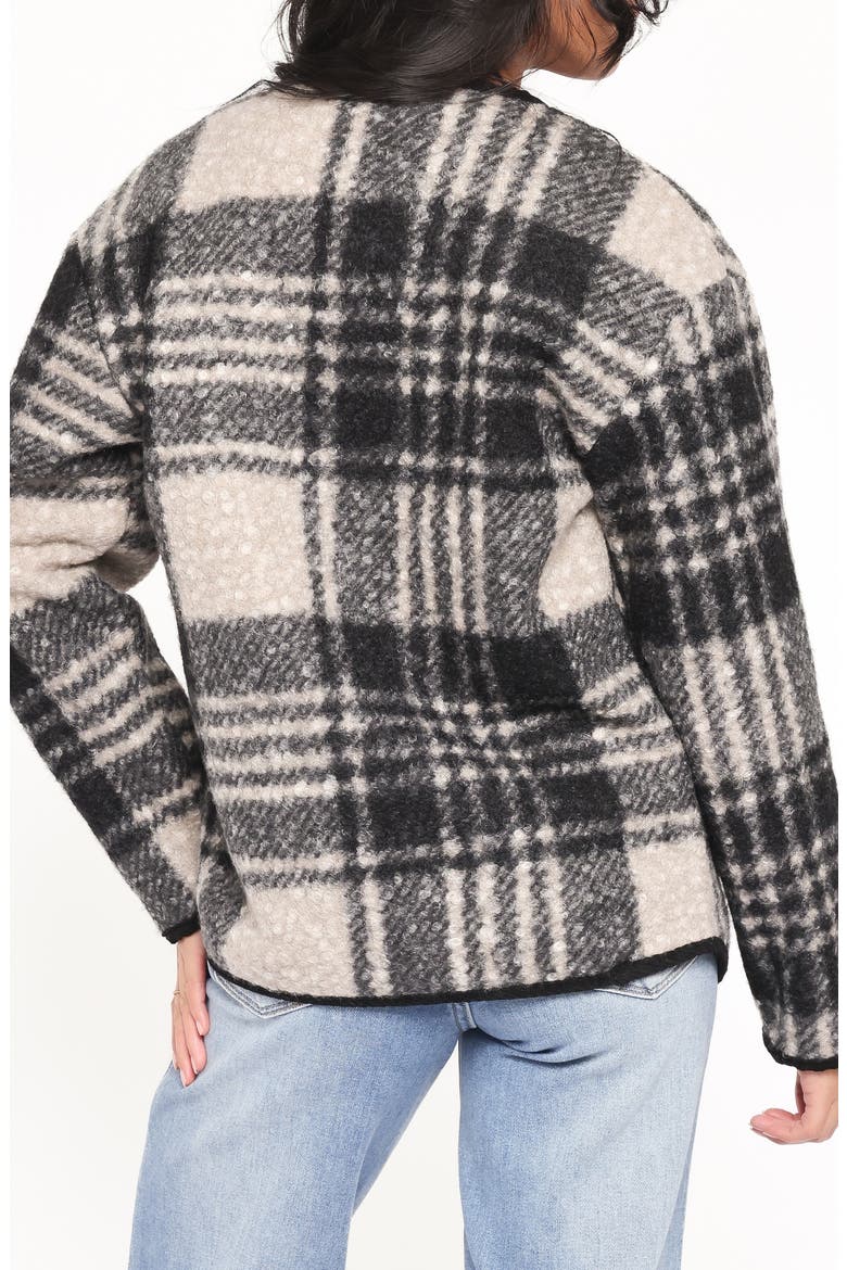 Austin Plaid Jacket, Alternate, color, BLACK