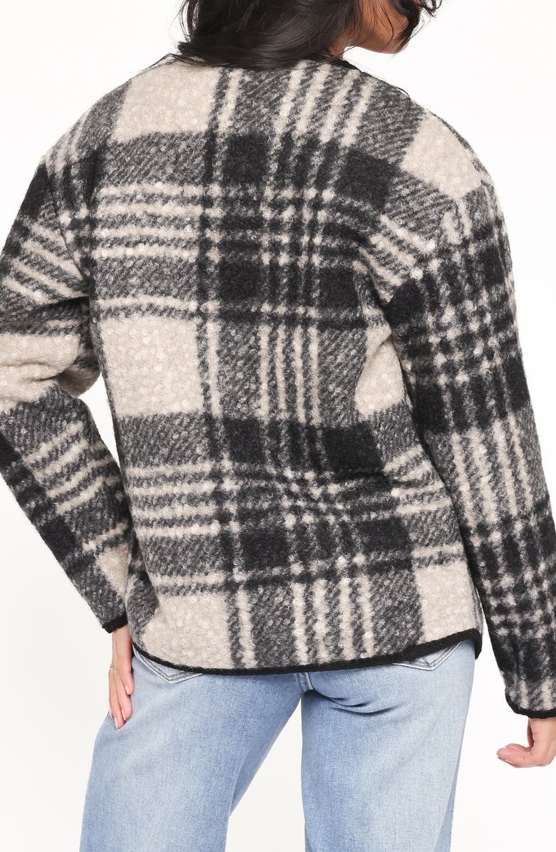 Petal & Pup Austin Plaid Jacket, Alternate, color, Black