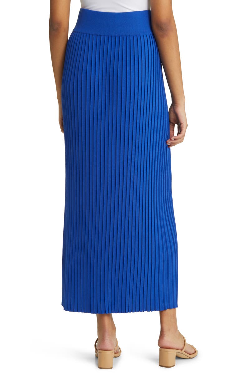 Misook Ribbed Midi Skirt, Alternate, color, 